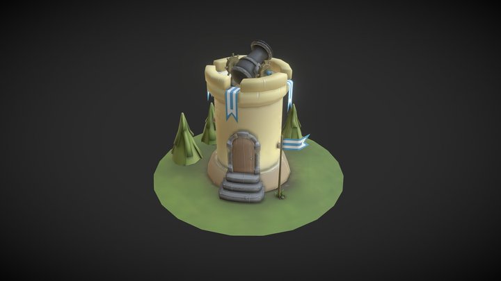 Medieval tower 3D Model