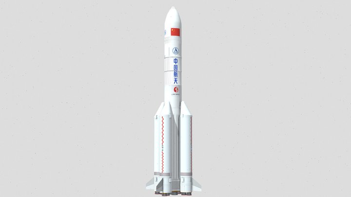 Long March 5 rocket – Free 3D Model STL