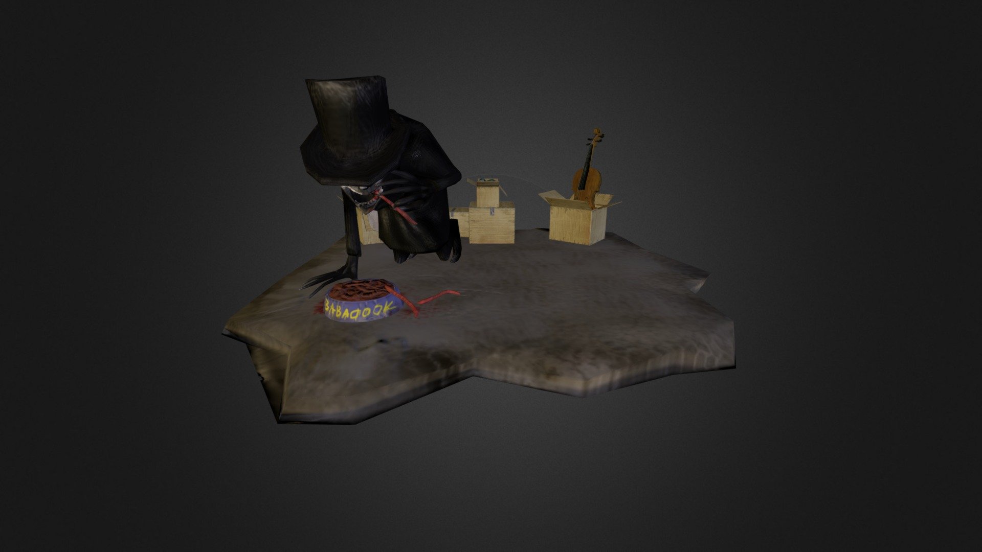 Babadook — Sketchfab embed 3D viewer