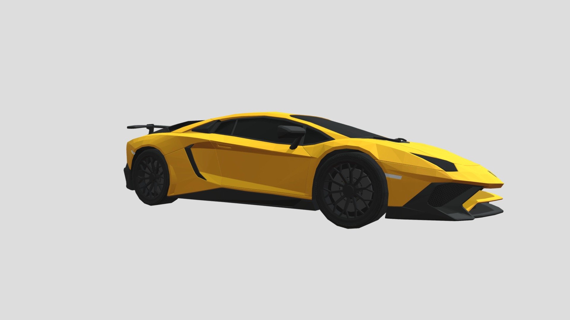 Lamborghini Aventador Low Poly - Download Free 3D model by   (@) [4da2fb5]