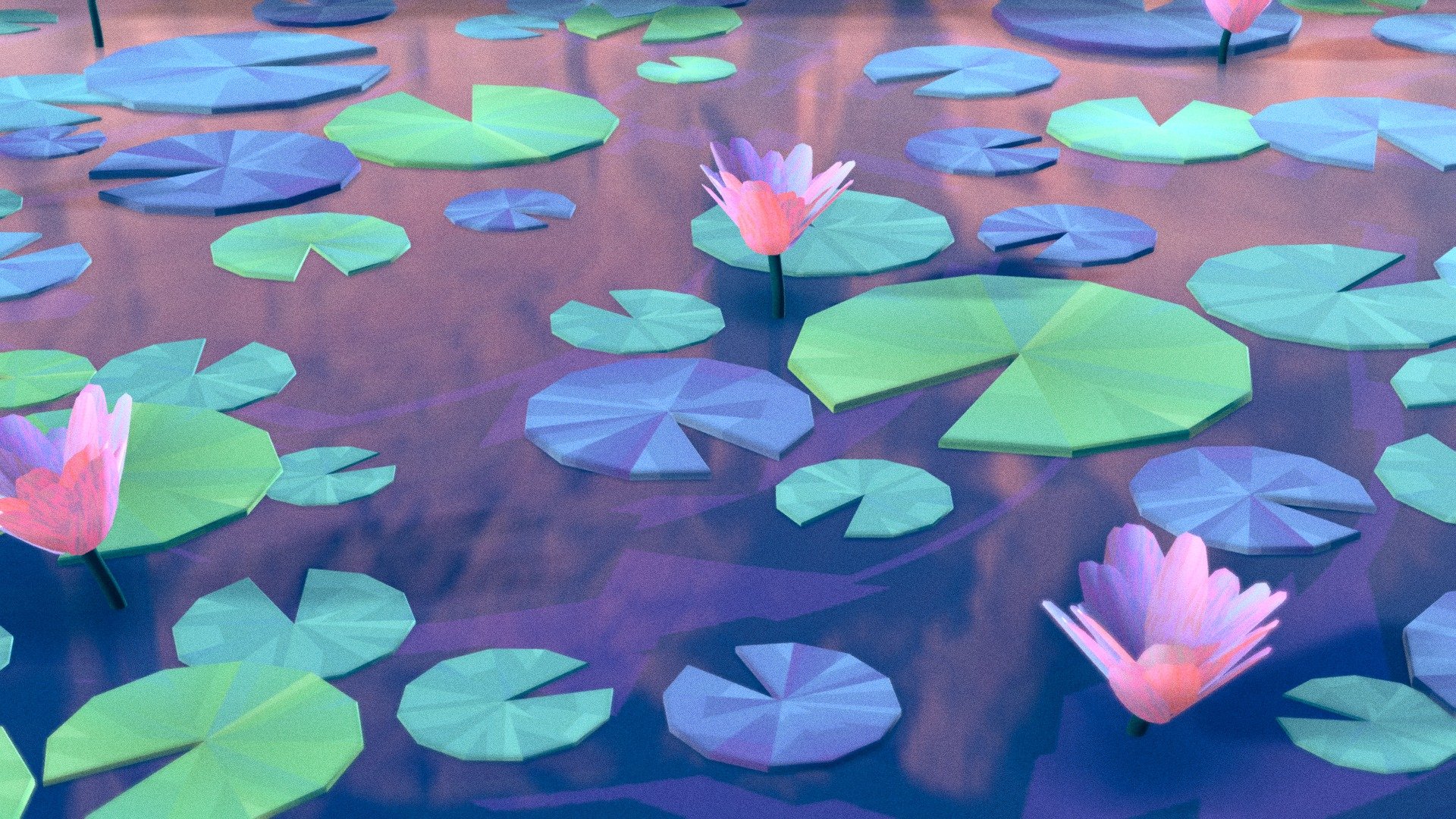 lilly pads 01 3D model by cmgindy [4da5f2f] Sketchfab