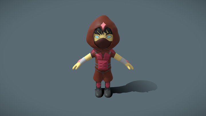 tiny assassin (red) 3D Model