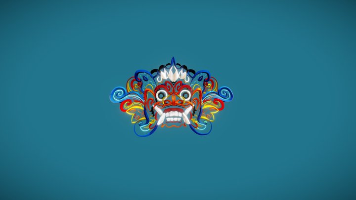 Balinesian mask 3D Model