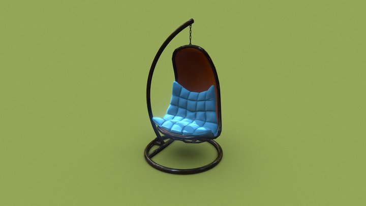 Garden Swing Chair 3D Model 3D Model