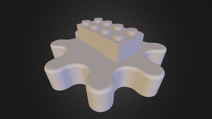 Funky Lego gear 3D Model