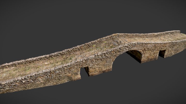 Old Bridge Medieval Scan 3D Model