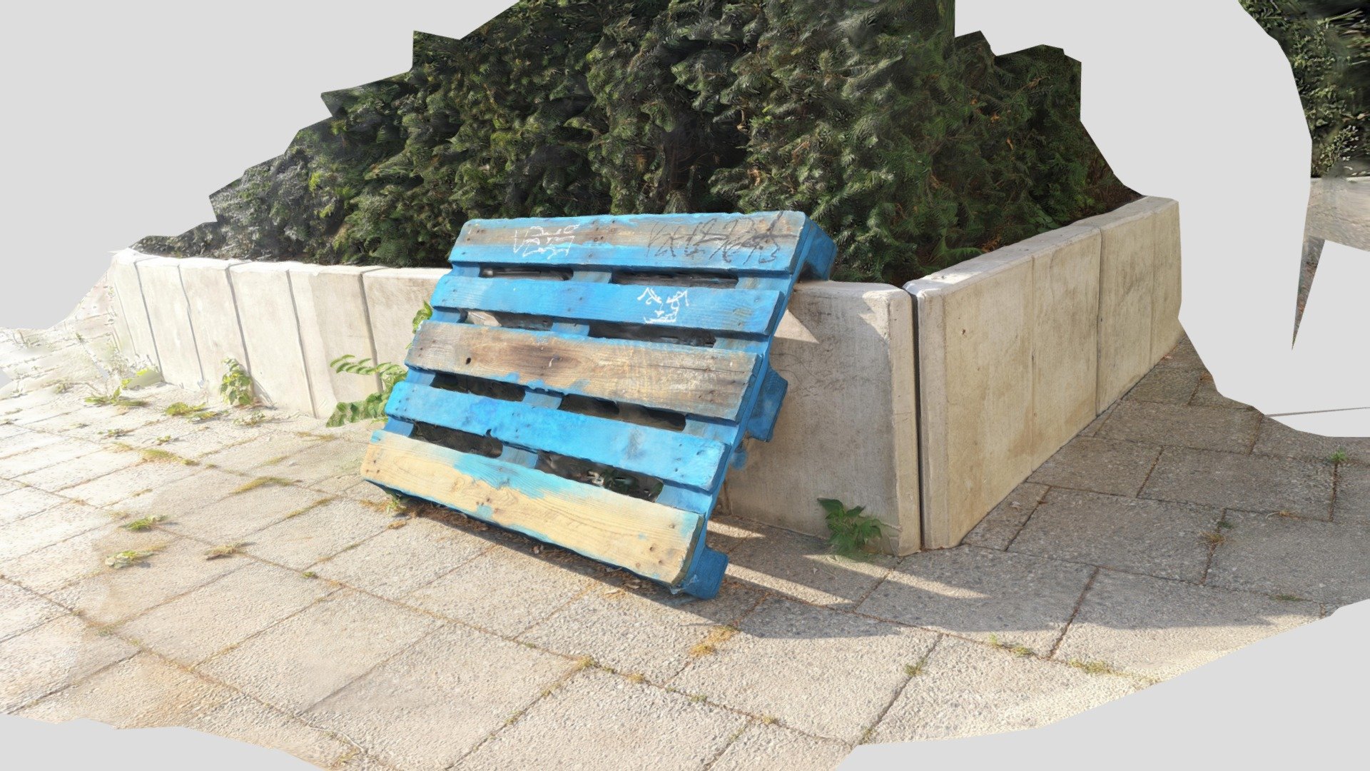 Trash industrial wooden pallet Berlin