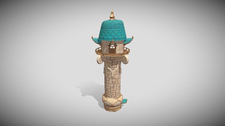 Fantasy tower 3D Model