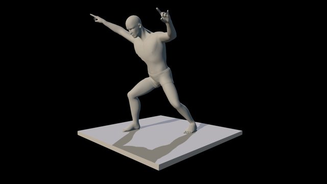 Kevin- Rocking Out 3D Model