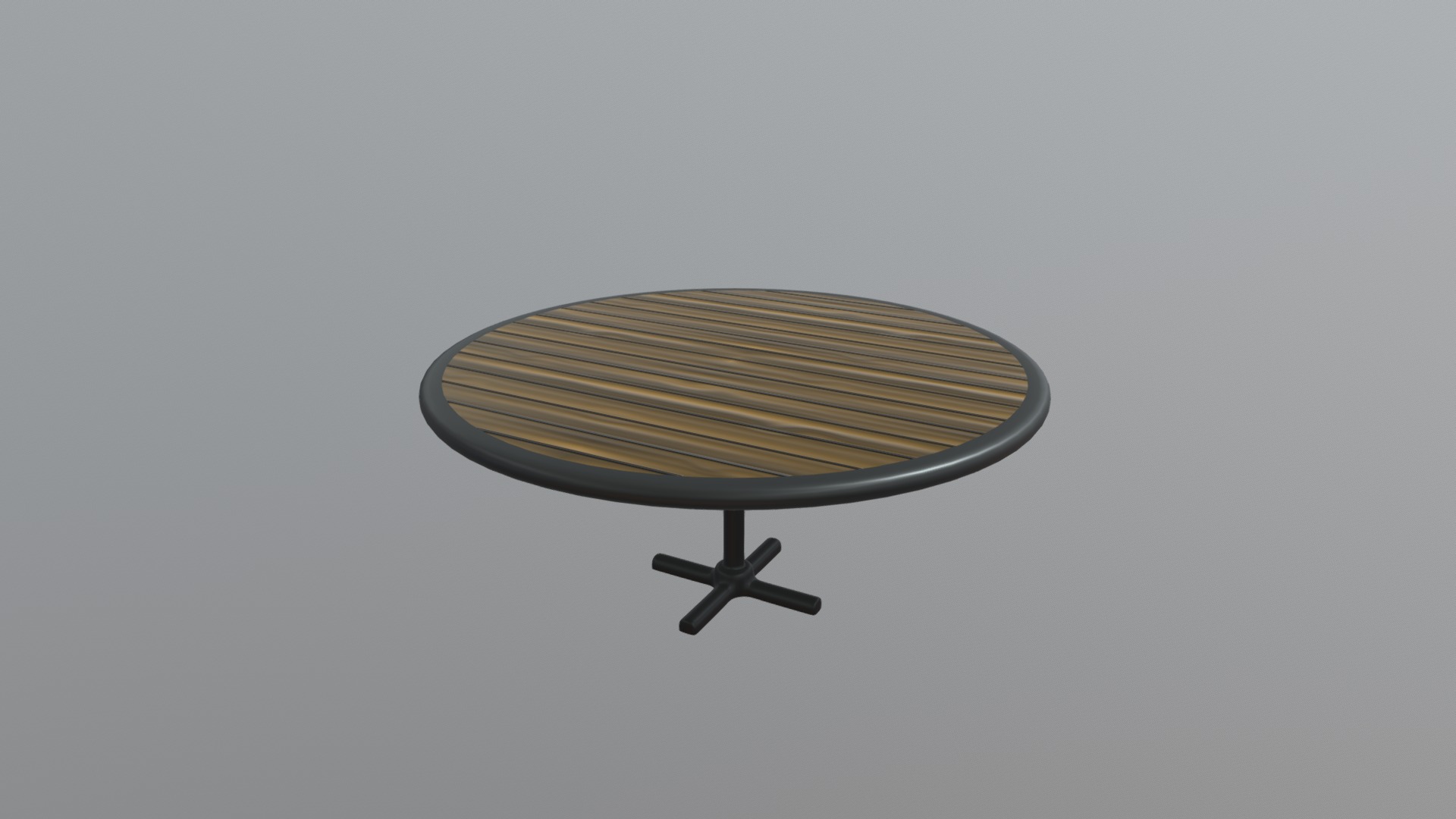 3D model Restaurant Circular Table - This is a 3D model of the Restaurant Circular Table. The 3D model is about a wooden table with a lamp shade.