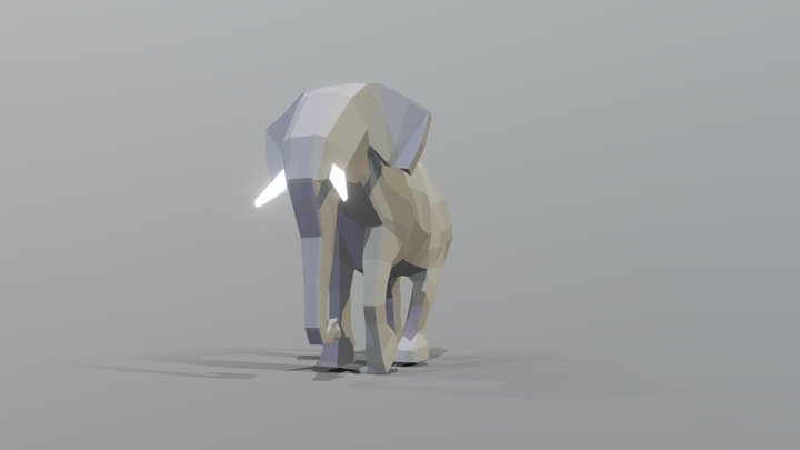 low_poly_elephant 3D Model