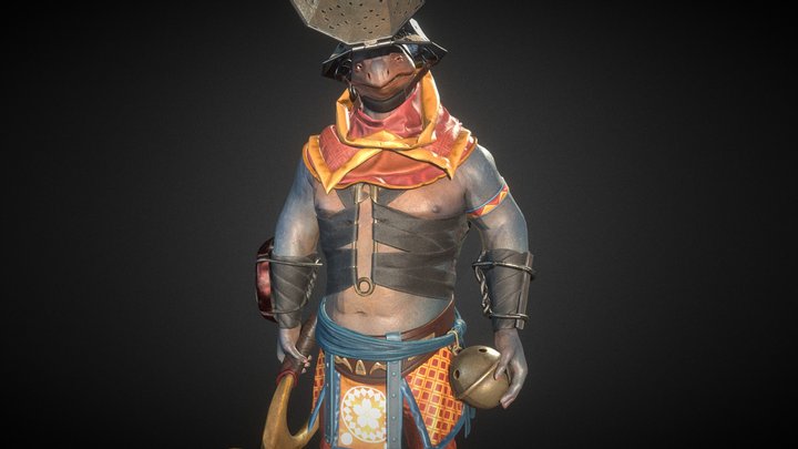 Samurai Turtle 3D Model