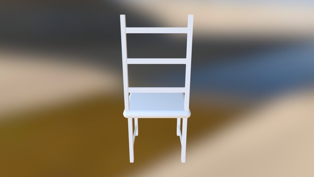 Basic wooden chair - 3D model by Yukeer [4daf317] - Sketchfab