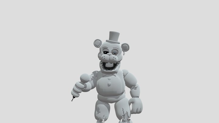 Withered Fredbear 3D Model