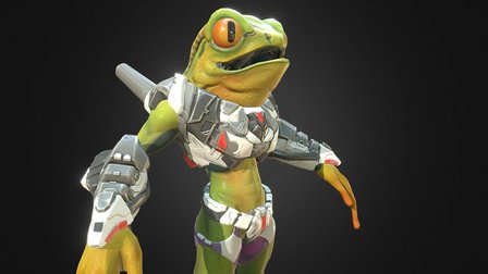Spacefrog 3D Model