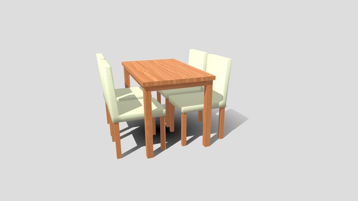 Dining Table 3D Model