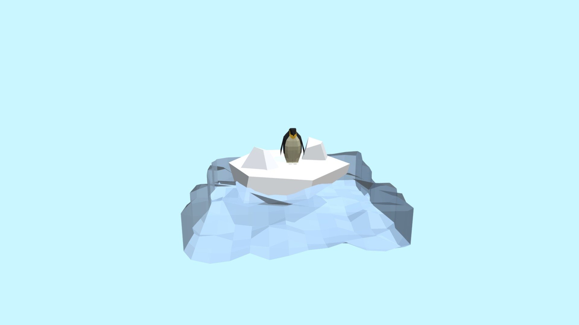 Low Poly Penguin 3d Model By Sandervhove [4db0f67] Sketchfab