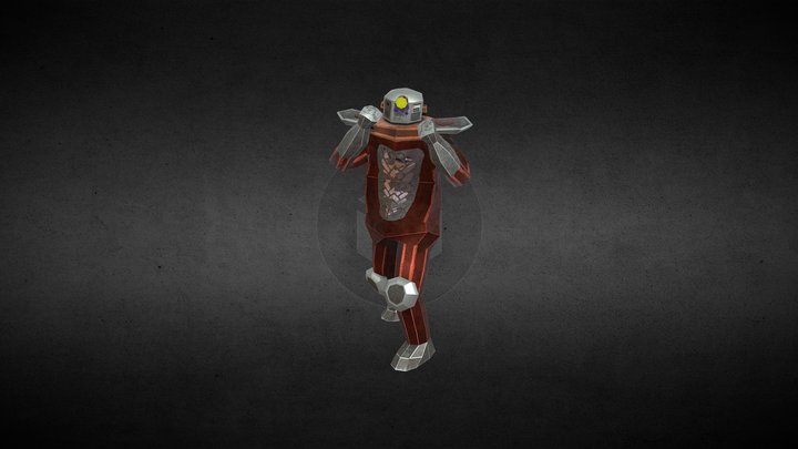 Low poly LEAP-X LX-1 Power armor 3D Model