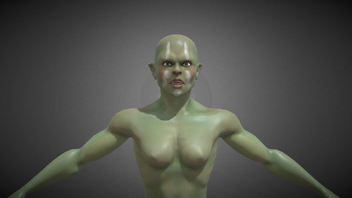 Orc Female 3D Model