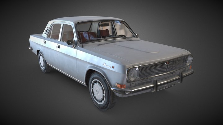 Arma Reforger Mods - Civilian Volga Sedan 3D Model
