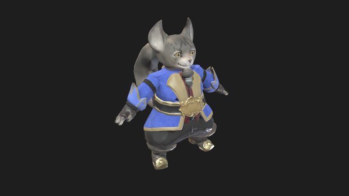 RPG Cat Gameres - WIP 3D Model