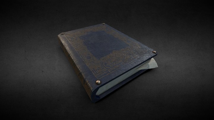 Old Victorian Book 3D Model