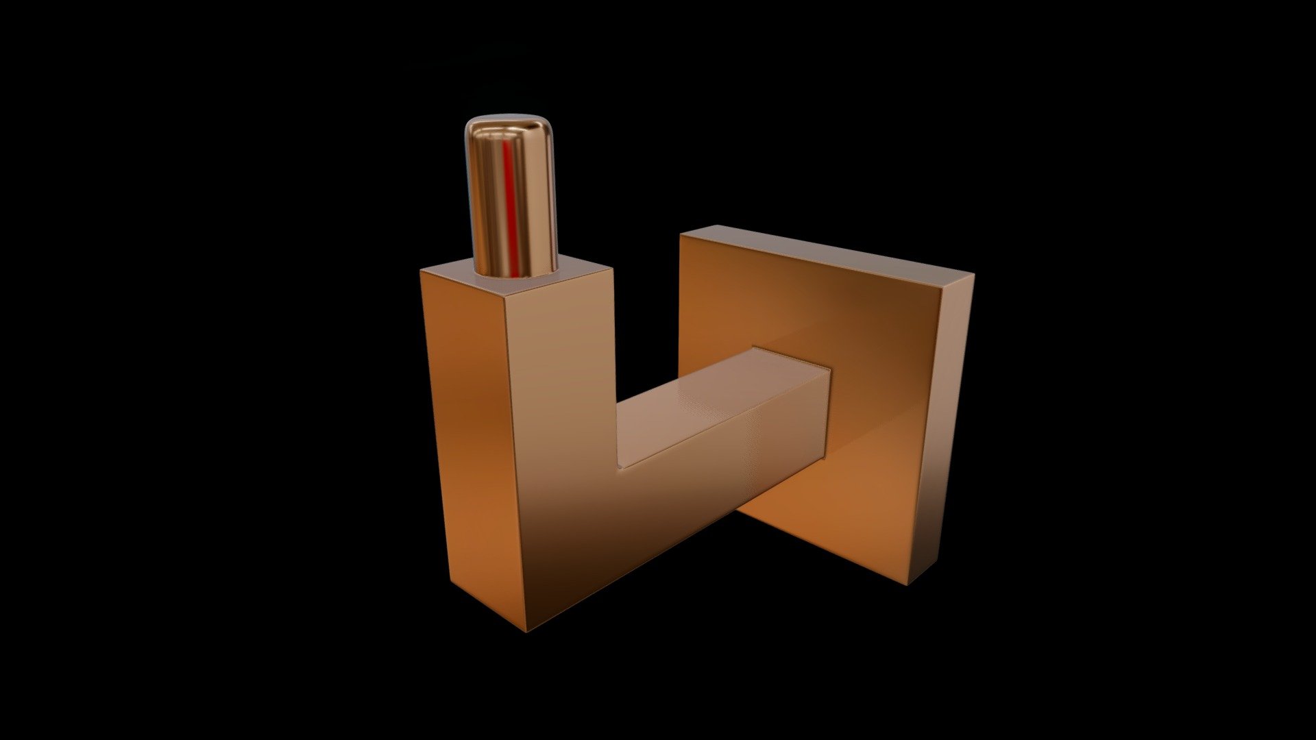 Gancho Simples Rose Gold - B01020RG — Sketchfab embed 3D viewer