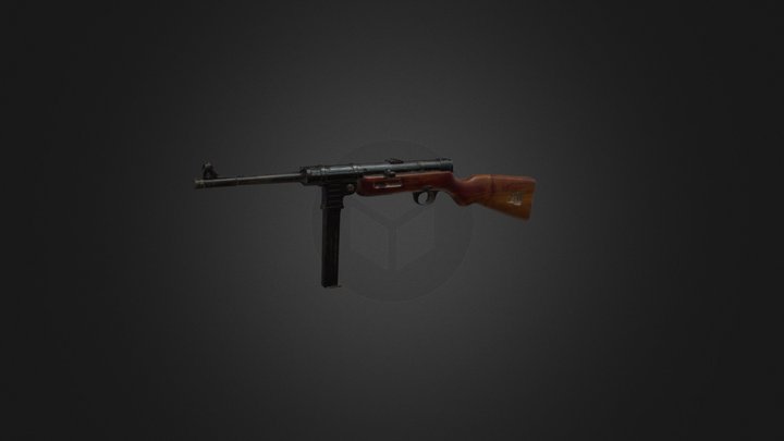 Schmeisser MP41 (Raw Scan) 3D Model