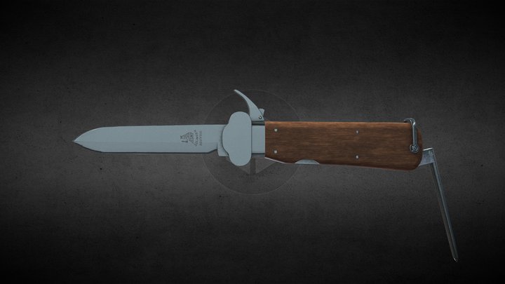 Kappmmesser М-1937/I (German gravity knife) 3D Model