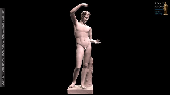 3D rendering of Satyr Pouring Wine