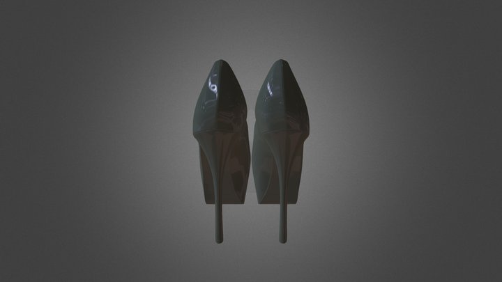 High-Heeled - Concept Shoes 3D Model