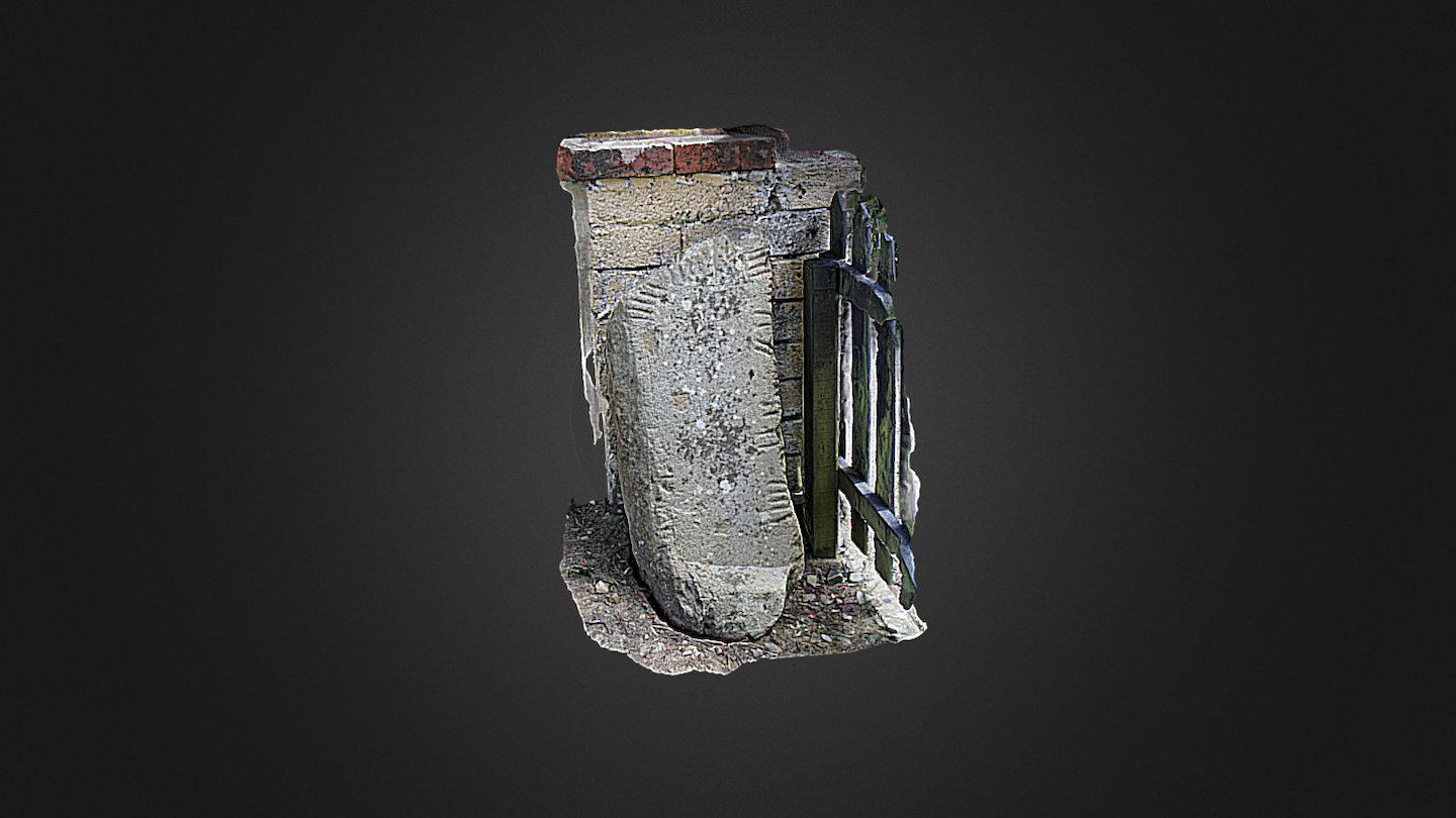 Knockagarrane ogham stone (textured)