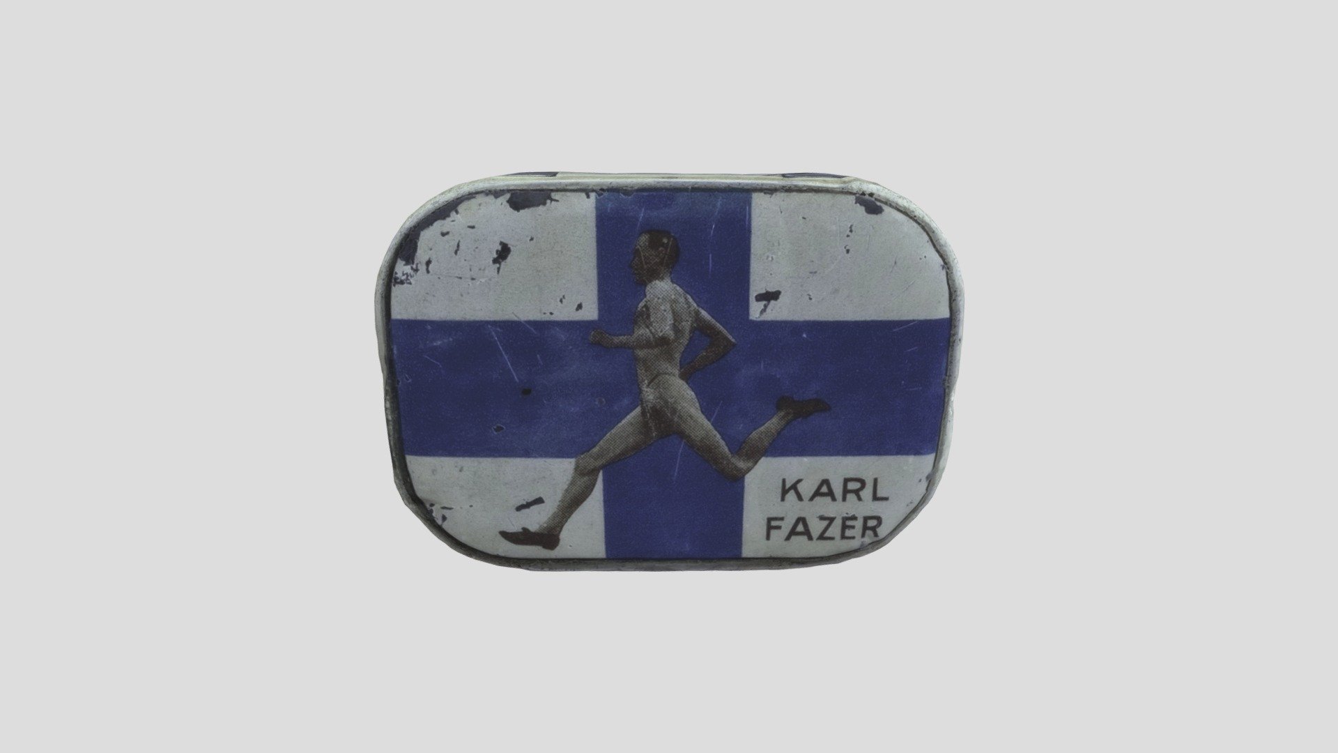 Paavo Nurmi tin candy box
