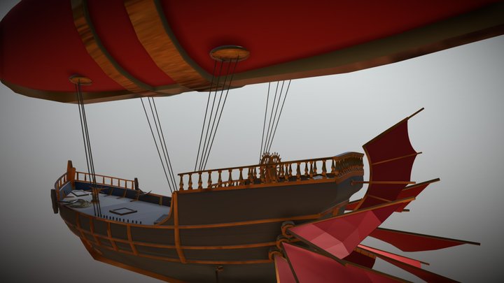 SCIFI Boat 3D Model