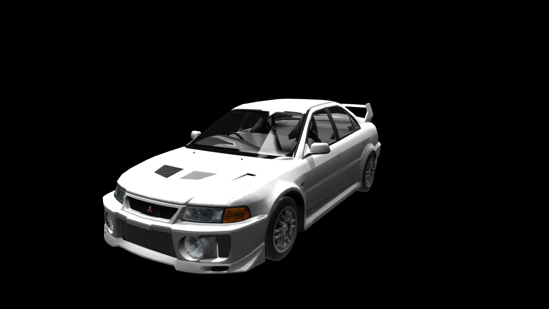 1998 Mitsubishi Lancer Evoultion 5 (CP9A) - Download Free 3D model