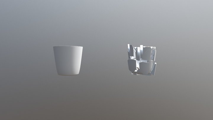 Fractured Cup 3D Model