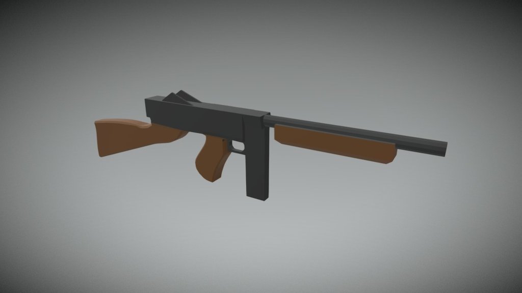 LowPoly - Thompson - Download Free 3D model by Robert (@RobieRocket ...