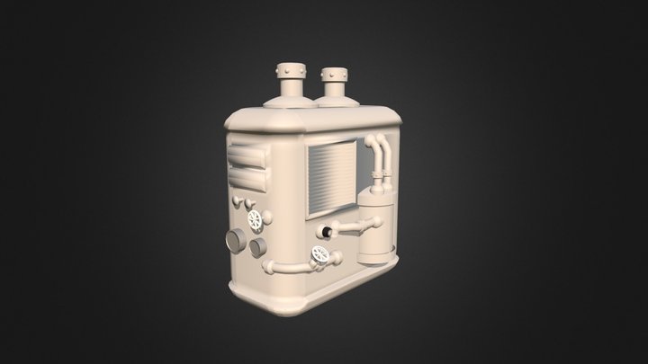Steampunk Computer Case 3D Model