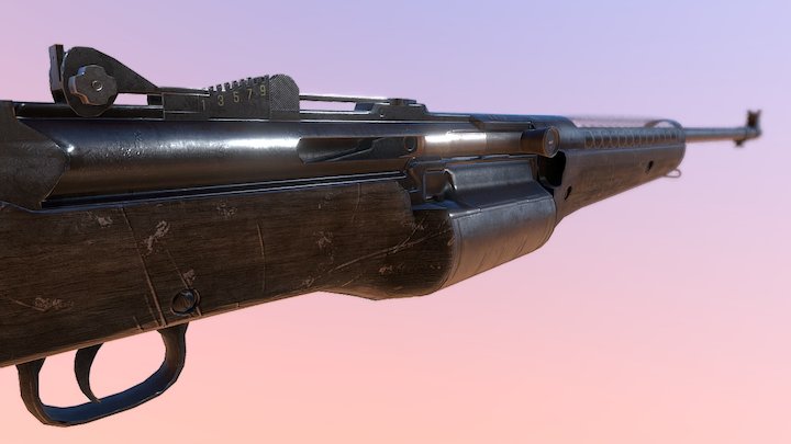 M1941 Johnson Rifle 3D Model