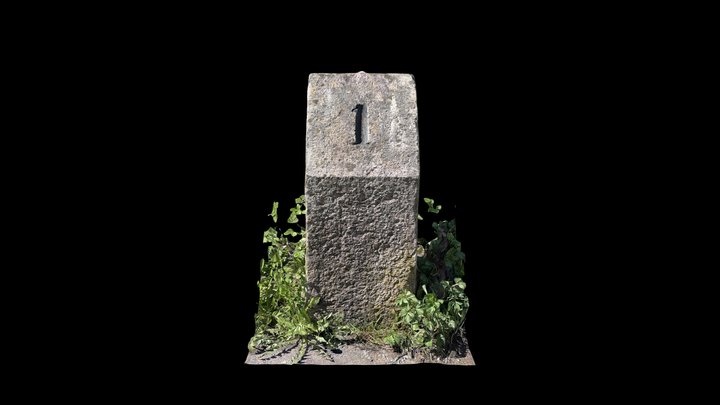Milestone Innertkirchen - Grimselpass km 1 – Free 3D Model STL