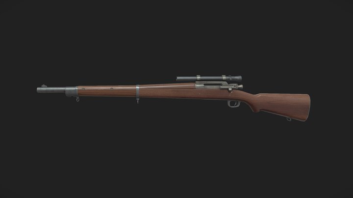 Gun M1903 model 3D Model