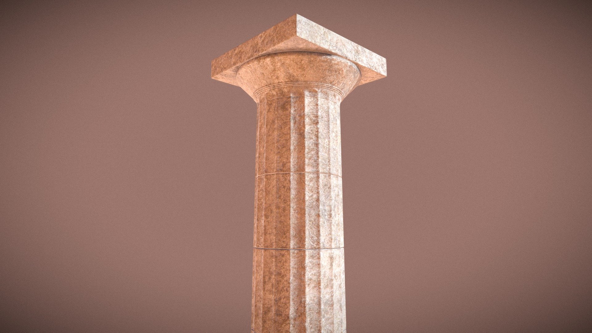 Doric Column (Temple of Poseidon at Sounion) - 3D model by Sergio Román ...