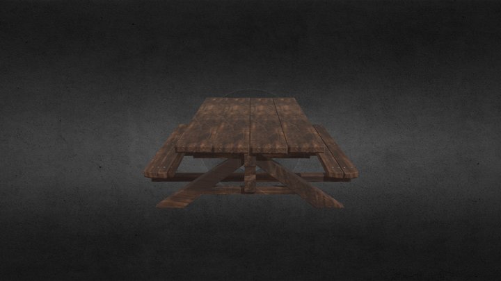 Picnic Table 3D Model