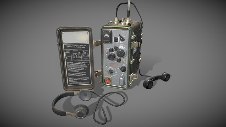 Radio R-105M 3D Model