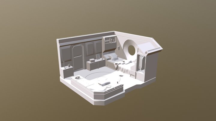 speed modeling (4h) pilots quarters 3D Model