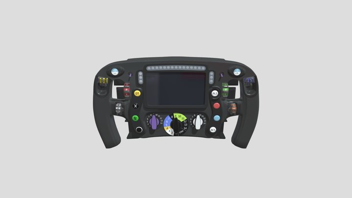 McLaren Formula 1 Steering Wheel 3D Model
