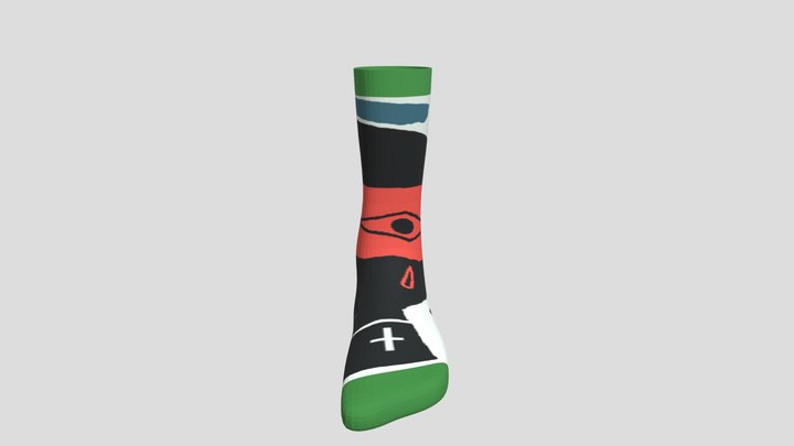 Sock Jamel 01 3D Model