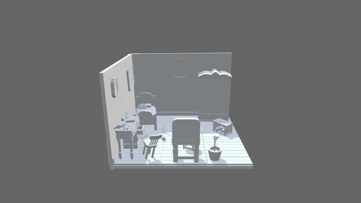 quarto da bruxa 3D Model
