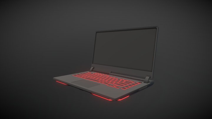 [XYZ] Corsework|Draft|Laptop ROG Strix G16 3D Model