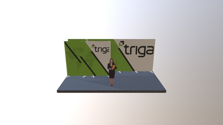 Triga 10x20 Booth 3D Model